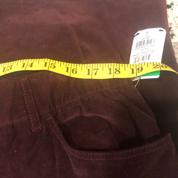 LAFAYETTE 148 MAROON MERCER CORD WIDE LEG FLARE PANTS - Picture 8 of 12